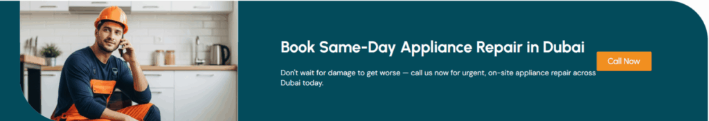 book same day appliance repair CTA section